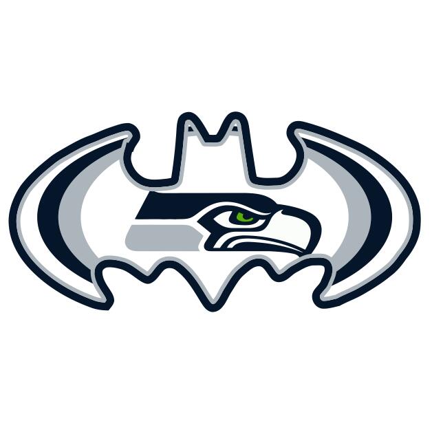 Seattle Seahawks Batman Logo DIY iron on transfer (heat transfer)